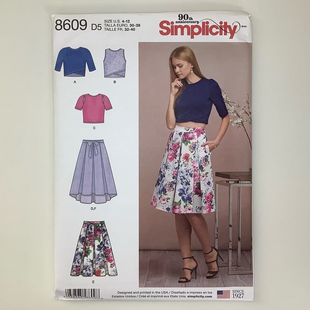 Simplicity 8609 Sewing Pattern